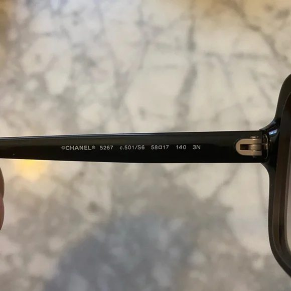 Chanel 5267 Oversized Black Gradient Sunglasses